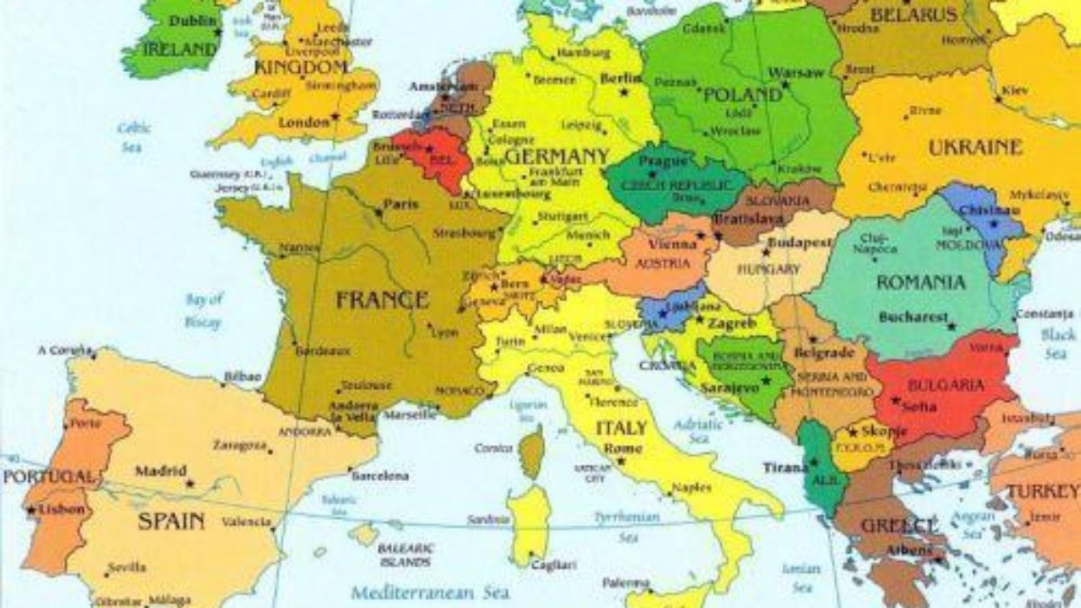 Mapa Europa Do Sul