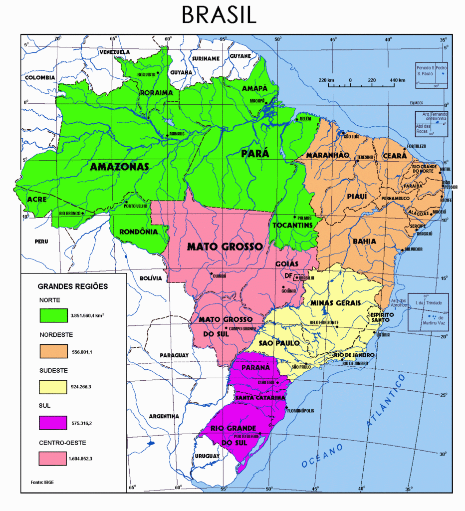 Entendendo a divisão administrativa do Brasil