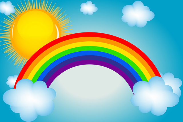 Resultado de imagem para arco iris cores