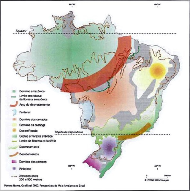 Mapa desmatamento